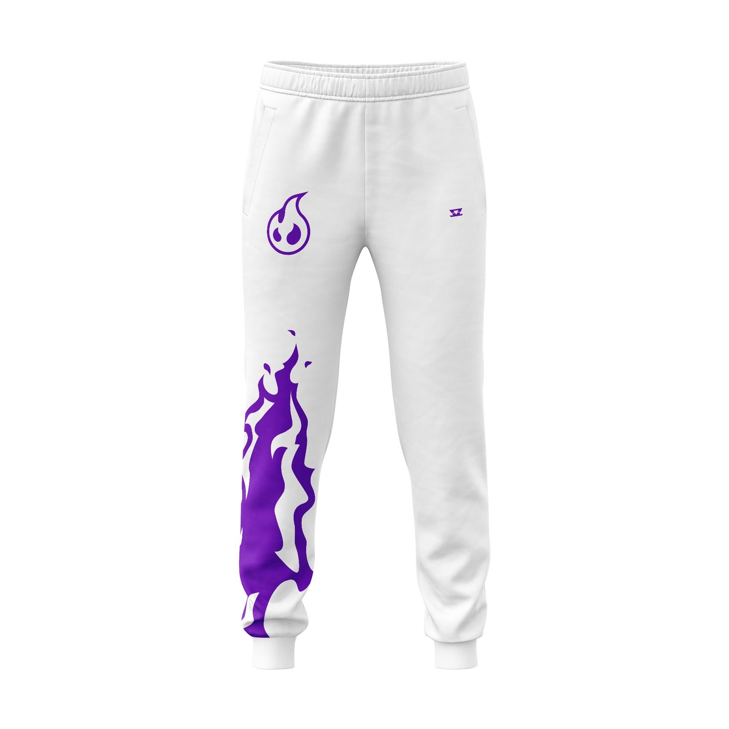 TEAM INFERNO - White Pro Joggers