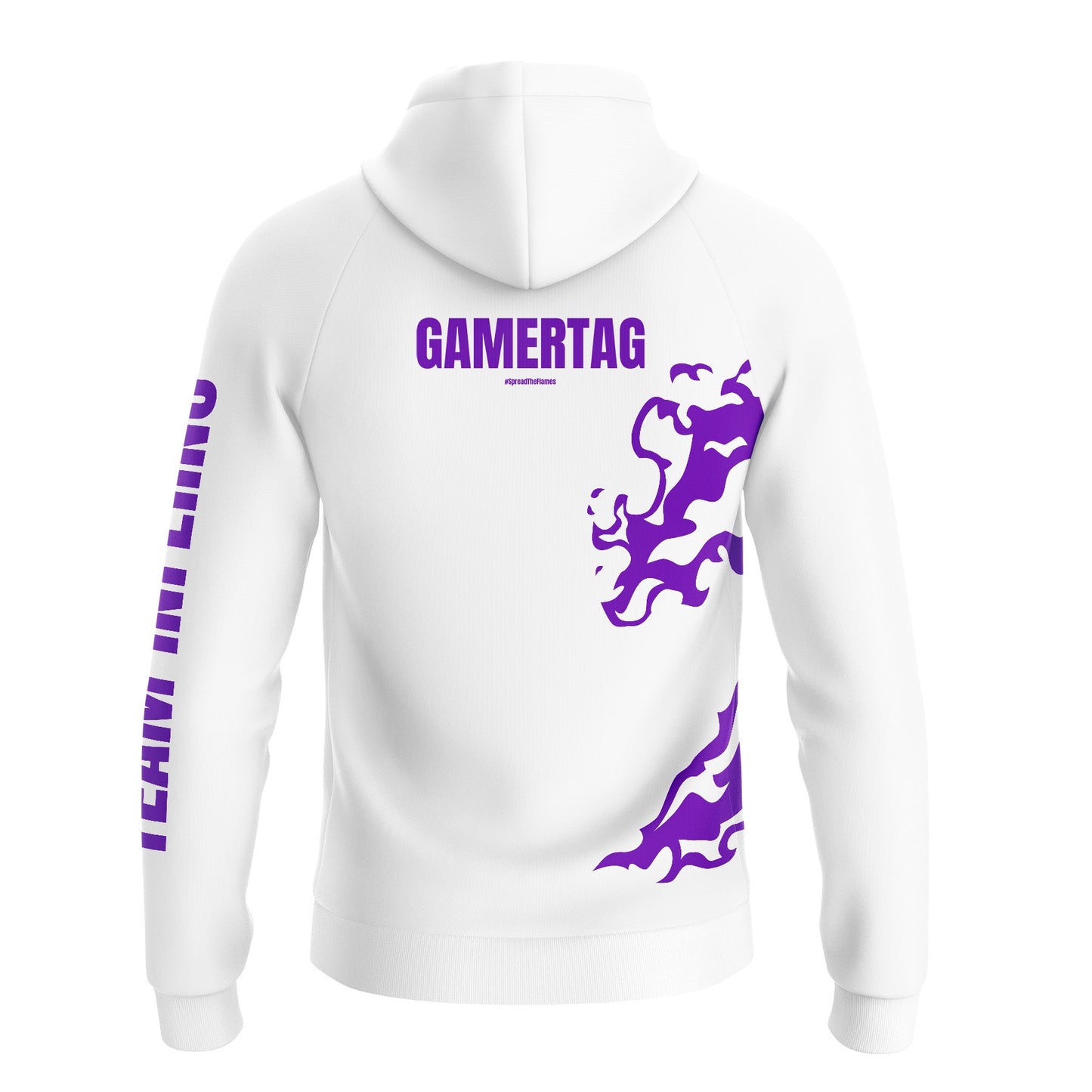 TEAM INFERNO - White Pro Hoodie - Personalized